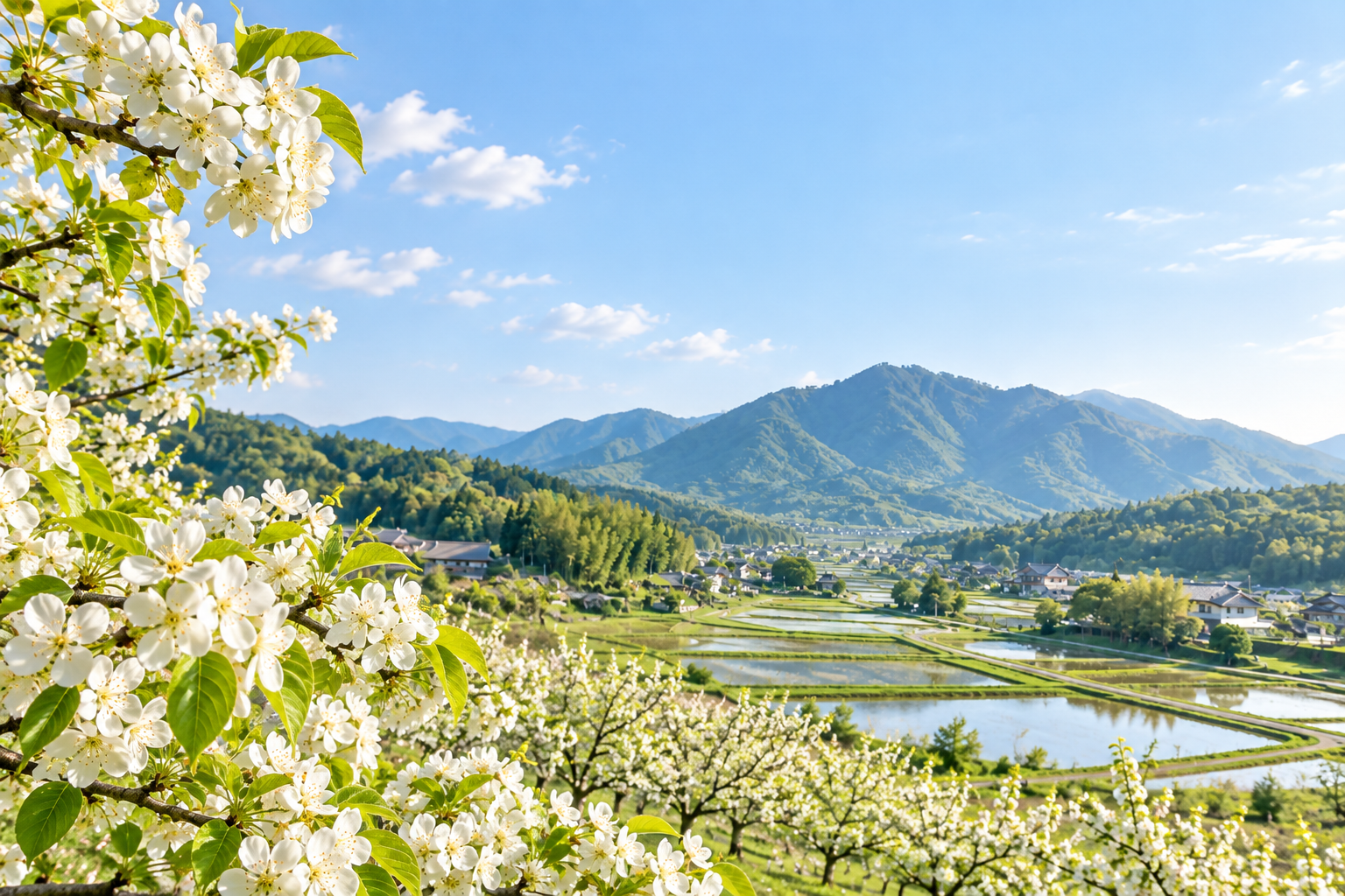 里山の花畑